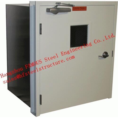 Surface Painted Standard Size Industrial Fire Rated Doors 3 Hours Fire Resistant