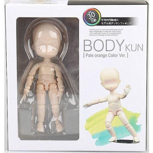 Q Ver. He She BODY KUN / BODY CHAN Ferrite Figma Anime Archetype Movable Body Feminino PVC Figure Model 14cm
