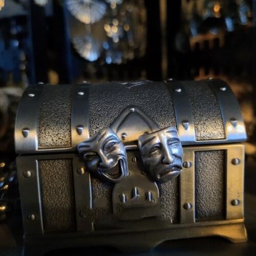 Retro Silver Color Clown Mask Stud Earrings Personality Smiling Face and Crying Face Earrings Motorcycle Party Hip Hop Jewelry