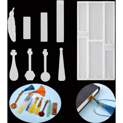 Silicone Bookmark Mold Rectangular Bookmark Casting Mould DIY Craft Silicone Mold Making Epoxy Jewelry Supplies