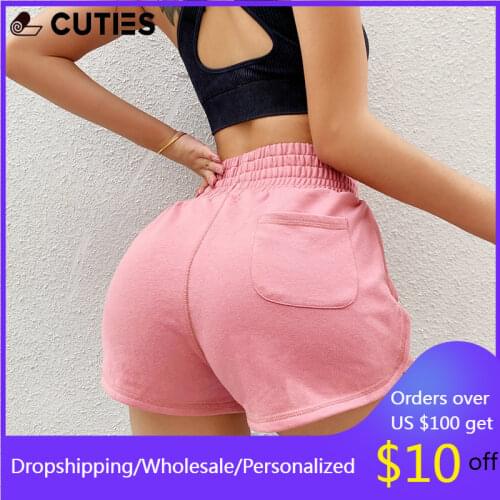 Sports Shorts Women Loose Casual Quick Dry Running Fitness Short Pants Anti-glare High Waist Dance Yoga Pants Female Active Wear