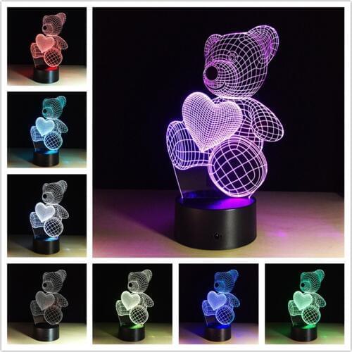 3d Led Night Light Survetement Football 2017 3d Light Power Bank Usb Led Lamp Remote touch switch Usb Led Lamps