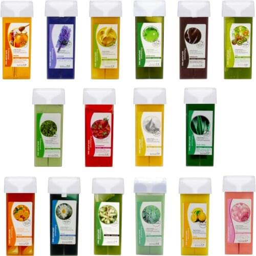 Banana Rose Green Apple Azulene Lemon Refillable Depilatory Heater Wax Waxing Hair Removal Skin Care Choose