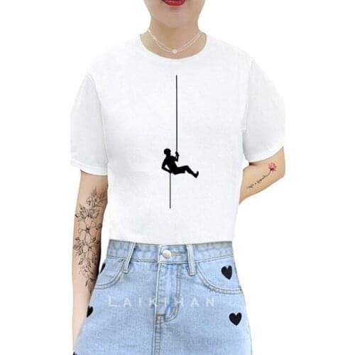 Women Going Down Fashion Casual Cute 90s Style Vintage Lady Tees Print Tops Clothing Female T Shirt Womens T-Shirt