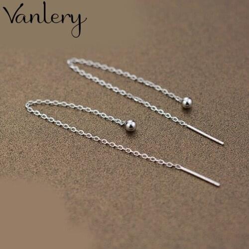 Retro Vintage Long Beads Ball Earrings For Women Christmas Gifts Punk Trendy 2021 NEW Statement Earrings Jewelry