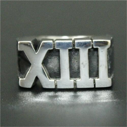 1pc Newest Design Roma Number XIII Ring 316L Stainless Steel Cool Fashion Men Boy Gothic Punk Ring