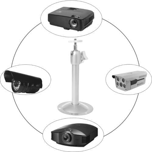 1pcs New Arrival 1pc 360 Degree Adjustable Projector Ceiling Mount Stand Wall Projector Bracket Metal Swivel Mount