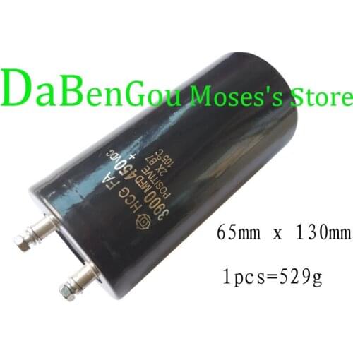 450v 3900uf Electrolytic Capacitor Radial Capacitance 65x130mm (1pcs)