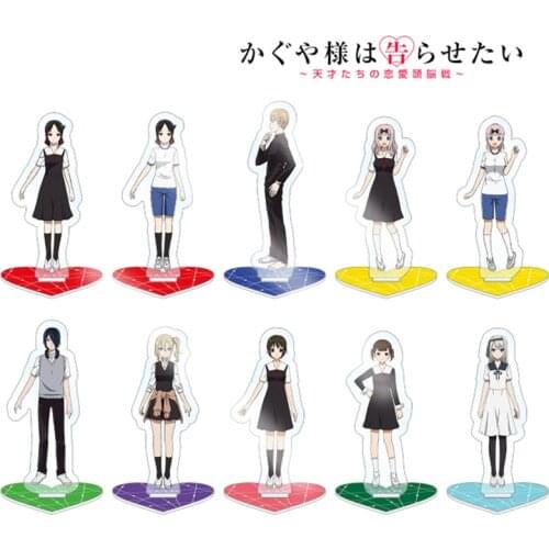 Anime Kaguya-Sama: Love Is War Shirogane Miyuki Shinomiya Kaguya Maid Series Acrylic Figure Stand Display Model Plate Decor Gift