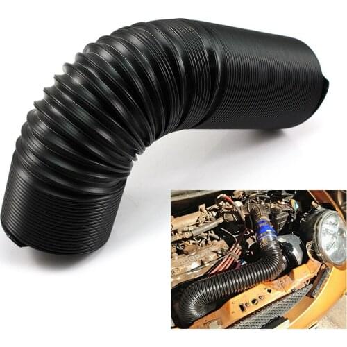 Car modified air intake telescopic pipe 63/76mm can extend 1 meter universal air intake air guide elbow