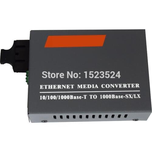 Free Shipping HTB-GM-03 Gigabit Fiber Optical Media Converter 1000Mbps Multi-Mode Duplex SC Port 2KM External Power Supply