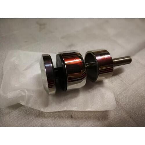 Freeshipping SUS 304# Adjustable Round Stand-Off Glass Clamp for 8-25mm Thickness Glass