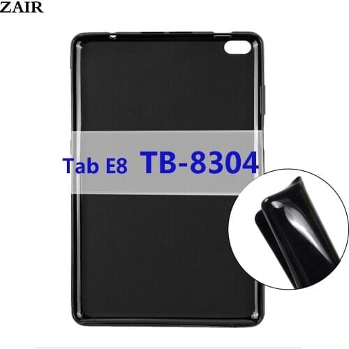 Case For Lenovo Tab E8 8.0'' TB-8304 TB-8304F 2018 8.0 inch Bendable Soft Silicone TPU Protective Shell Shockproof Tablet Cover