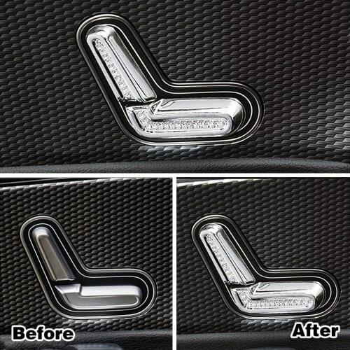 For Mercedes Benz GLB Class GLB220 GLB250 2020 2021 Seat Adjustment Button Trim Crystal Sticker Diamond Cover