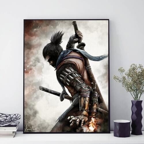 Game Informer Painting Sekiroes Shadows Die Twice Posters And Prints Decorative Wall Art Pictures For Living Room Home Decor
