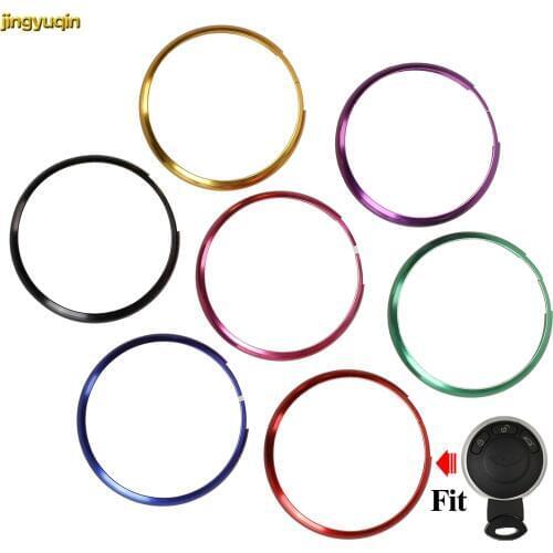 Jingyuqin 10pcs Colorful Circle Remote Car Keys Rings For Bmw Mini Cooper Key Styling Ring For Car Key Case Shell Fob