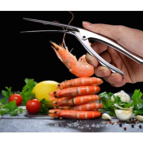 Easy Shelling Shrimp Peeler Appliances Portable Stainless Steel Deveiner Lobster Practical Fishing Knife Tools Kitchen Supplies