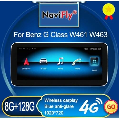 NaviFly 8GB 128GB For Mercedes Benz G Class W461 W463 2011-2018 Car Multimedia Video Player Navigation GPS Android IPS Carplay