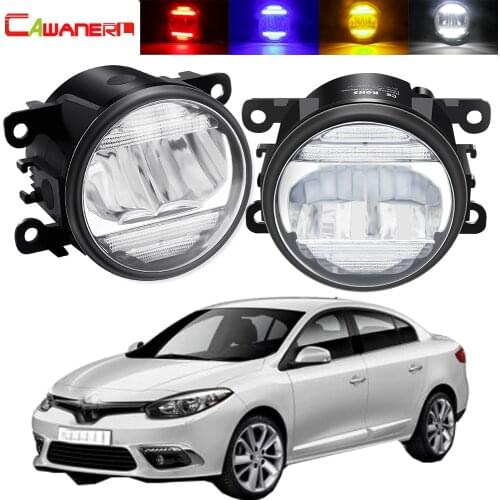 2in1 Fog Light Assembly DRL For Renault Fluence L30 Saloon 2010-2015 Car H11 Front Bumper Fog Lamp Daytime Running Light 12V