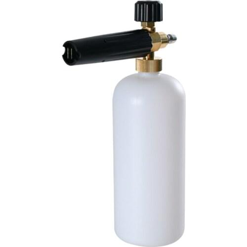 Adjustable Snow Foam Lance 1L Foam Cannon Soap Dispenser Generator with 1/4 Inch Quick Connector for Pressure Washer