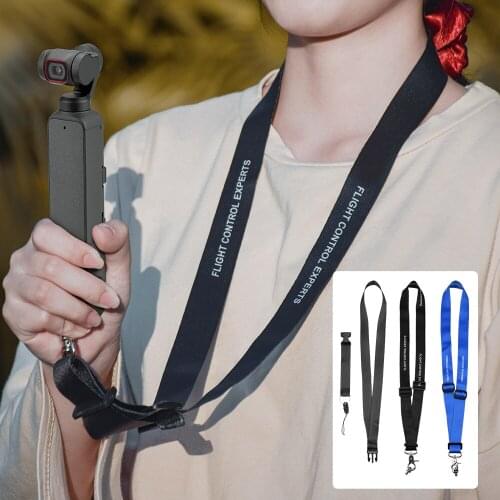 Adjustable Lanyard For DJI Pocket 2 Handheld Gimbal Stabilizer Anti-lost Neck Rope Hand String For Pocket 2 Camera Accessory