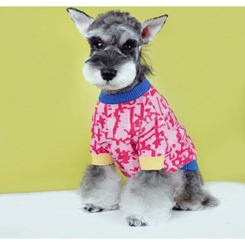 Luxury Dog Sweater Soft Winter Dog Jumpers French Bulldog Schnauzer Chihuahua Dog Clothes Dropshipping Pet Dog Sweater