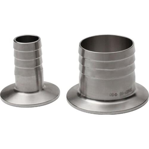 6 8 10 12 16 20-50mm Hose Barb x KF10/16/25/40/50 Vacuum KF Camp SUS 304 Stainless Steel Sanitary Pipe Fitting Beer Brew