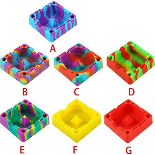 Silicone ashtray home heat resistant ashtrays easy to clean friendly silicone ashtray outdoor for easy cleaning ash trays