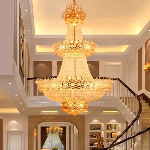 Modern Chandeliers Crystal Chandelier Lights Fixture LED Lamp Home Indoor Lighting Long Hanging Light AC90V-260V D100cm H150cm