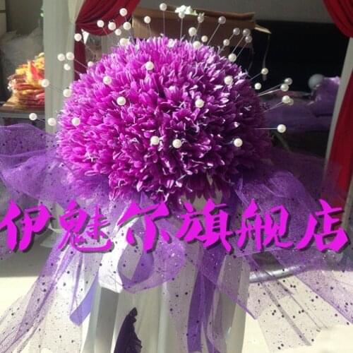 Wedding decoration supplies wedding flower bouquet road lead flower bouquet Diameter 30cm 8pcs/lot