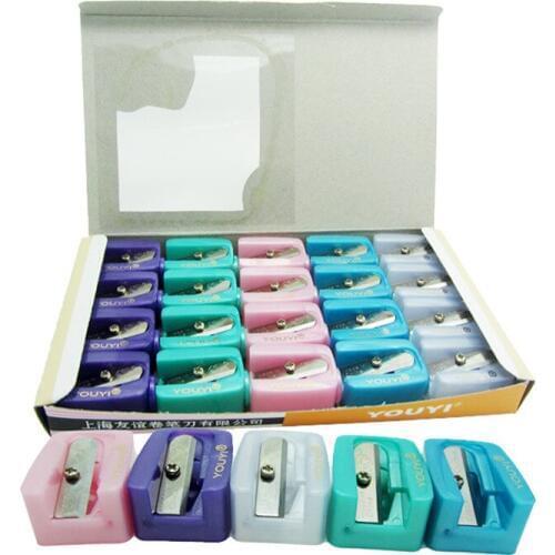 Wholesale excellent 2 in 1 pencil sharpener make-up pencil cutter makeup brush dig cut eyebrow pencil 100pcs/lot free shipping