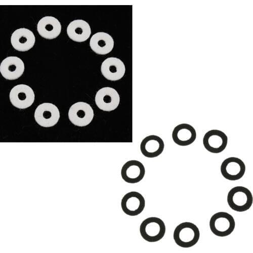Pack of 20 Black+White Trumpet Felt Washers Cushion Protector DIY