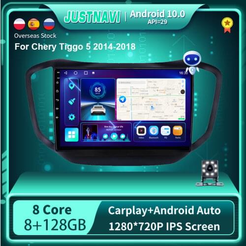 6G 128G Navigation BT Newest Android 10.0 Car Radio Video Player For Chery Tiggo 5 2014-2018 Auto GPS Stereo Carplay No 2 din