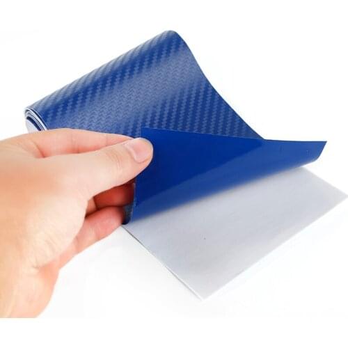 127cm*10cm 3D Carbon Fiber Vinyl Car Wrap Sheet Roll Film Car Sticker Motorcycle Decals Car Styling Interior Accessorie