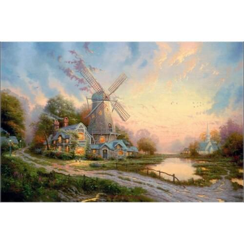Counted Cross Stitch Kits Needlework Embroidery - Crafts 14 ct Aida DMC Color DIY Handmade Home Decor - The Wind of the Spirit