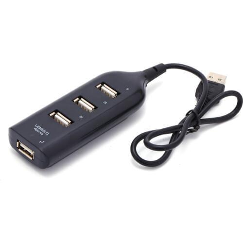 High Speed Micro Mini 4 Ports 2.0 USB HUB splitter Adapter For Laptop PC Notebook Receiver Computer Peripherals Accessories