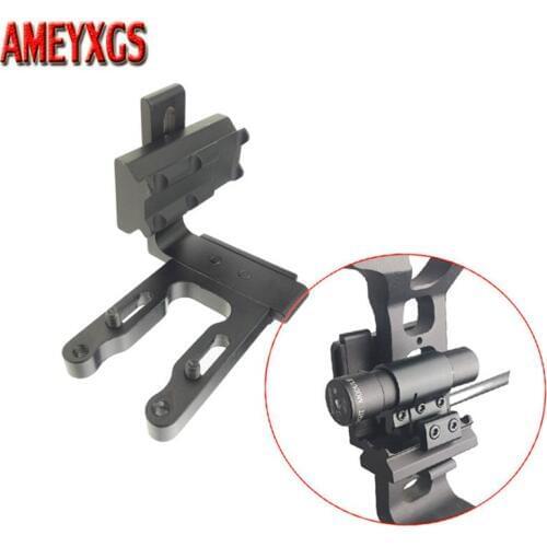 1set Archery Red Dot Laser Sight Bracket Mount Compound Bow Laser Aiming Tool Mounting Base Outdoor Hunting Shooting Accessories