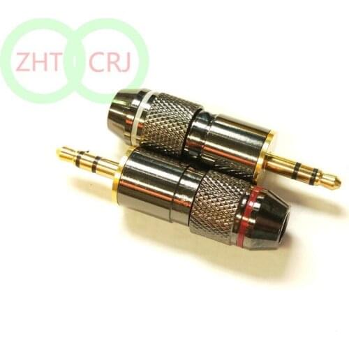 10pcs brass 3.5mm Gold Plated Audio Video Adapter Connectors soldering