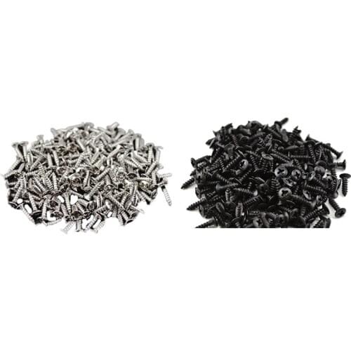 100pcs Guitar Pickguard Screws For Fender Strat/Tele Electric Guitar B