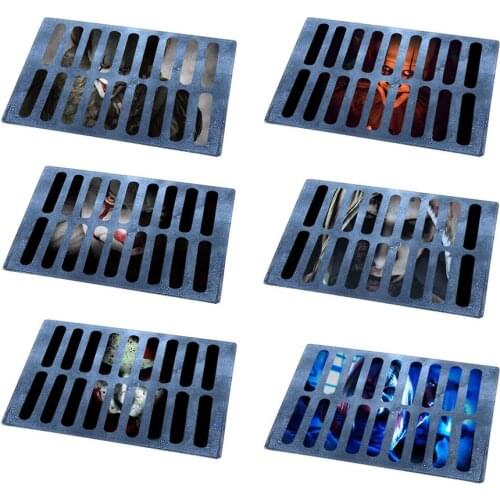 40x60cm 3D Halloween Manhole Cover Clown Face Non Slip Floor Mat Bathroom Doormat Fun Horror Doormat Stereo Vision Carpet