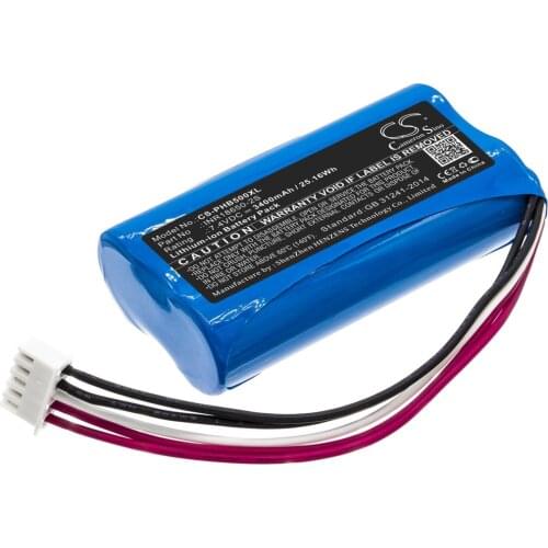 Cameron Sino Battery For Philips SB500M,SB500M/00,SBOQBOX,ShoqBox SB500M