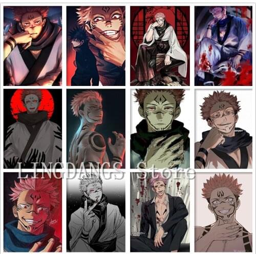 5D DIY Diamond Painting Anime Manga Jujutsu Kaisen Ryomen Sukuna Cartoon Diamond Mosaic Embroidery Cross Stitch Home Decor Gift