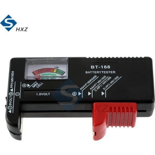BT-168 AA/AAA/C/D/9V/1.5V Batteries Universal Button Cell Battery Colour Coded Meter Indicate Volt Tester Checker BT168 Power