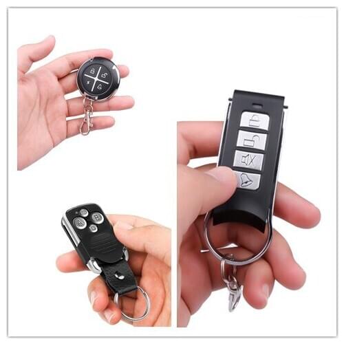 Kebidu 433 Mhz Duplicator Wireless Duplicator 4 Button Metal Clone Controller For Universal Garage Door Gate Key light