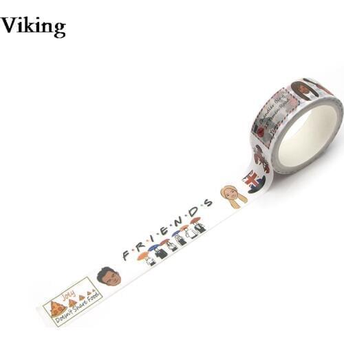 15mmX5m Friends TV Show Washi Tape Adhesive Tapes DIY Masking Tape Funny Stickers Decorative Stationery Tapes G0449