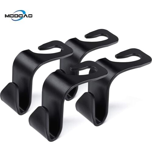 Car Seat Hook Headrest Hanger Organizer Hook for Handbag Pruses Cloth Grocery Storage Auto Fastener Clip Headrest Mount