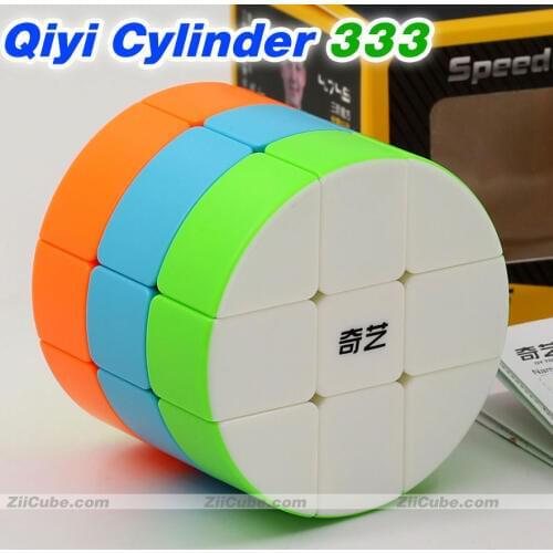 Magic cube puzzle QiYi 3x3x3 333 Cylinder YuanZhu Column professional speed cube educational twist wisdom toys game cube