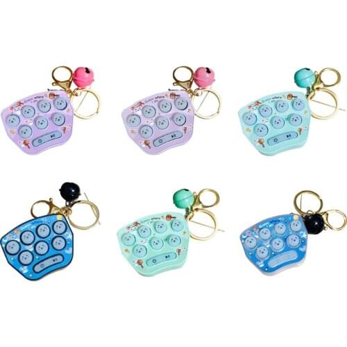 Mini Hamster Memory Game Toy Keychain Led Electronic Hamster Button Game Machine N7ME