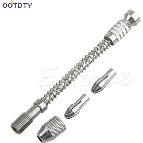 Mini Pin Vise Wood Spiral Hand Push Drill Chuck For Jewelry Tool Micro Twist Bit