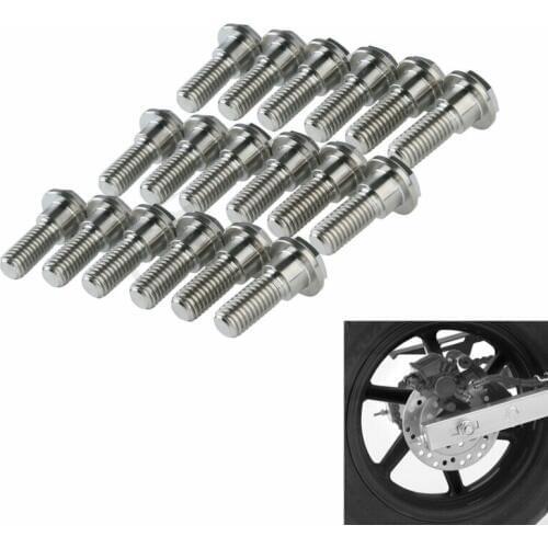18 x Titanium 824 F&R Brake Disc Rotor Bolts For Honda GL1500 98-03 NT700 10-11 Motorcycle
